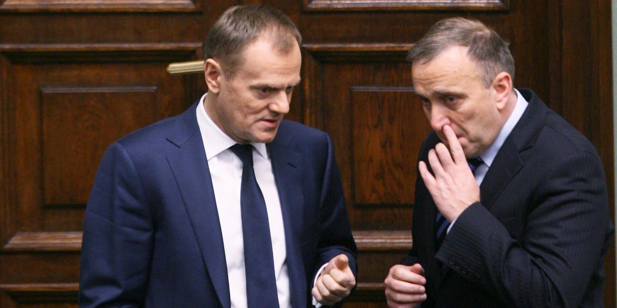 Grzegorz Schetyna i Donald Tusk