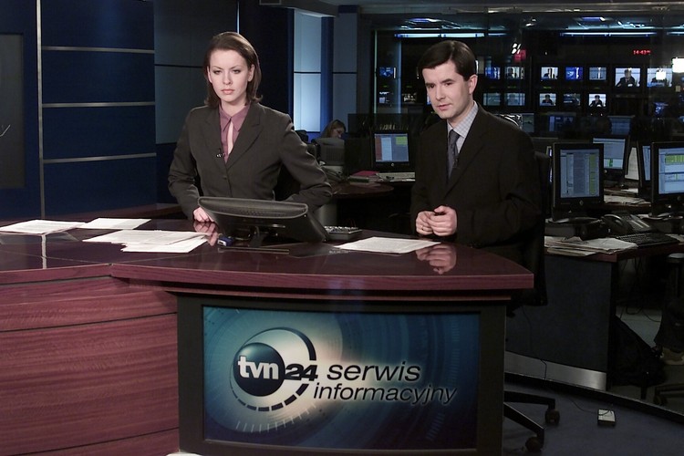 Anita Werner i Piotr Marciniak w TVN24