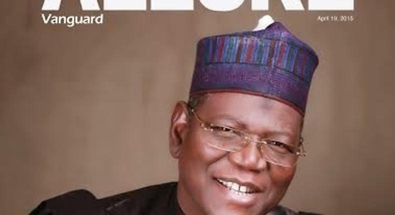 Alhaji Sule Lamido covers Vanguard Allure