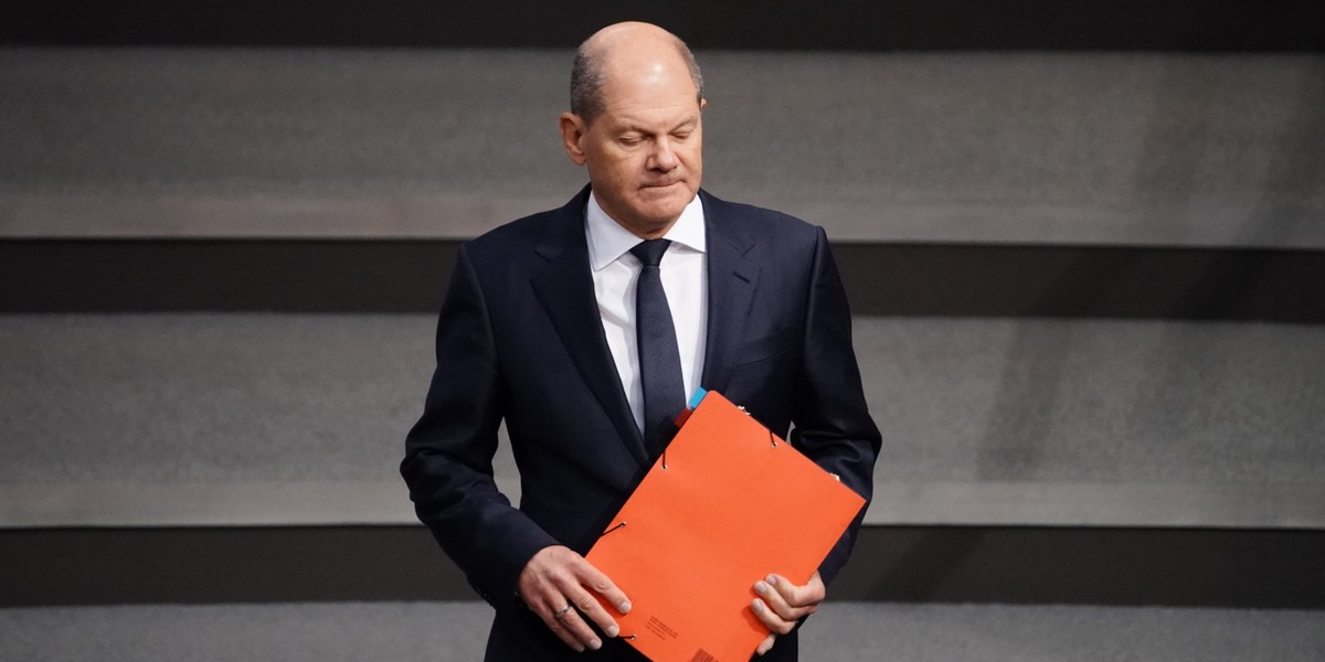 Kanclerz Niemiec Olaf Scholz.