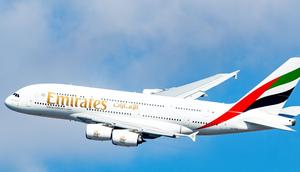 An Emirates Airbus A380.Lukas Wunderlich/Shutterstock.com