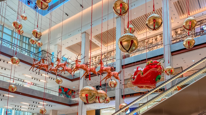Świąteczne dekoracje w centrach handlowych, ZEA