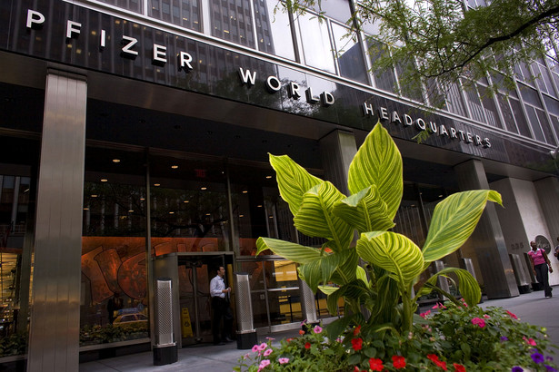 Główna siedziba firmy Pfizer w Nowym Jorku, fot. Bloomberg