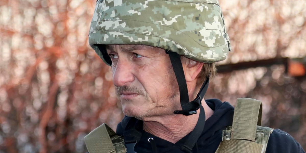 Sean Penn tuż przed atakiem wojsk Putina udał się na Ukrainę.