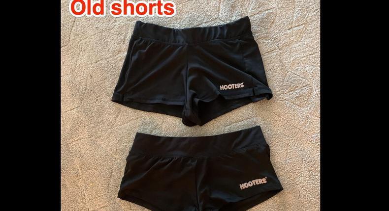 Some Hooters workers are uncomfortable with the chain's new shorts.
