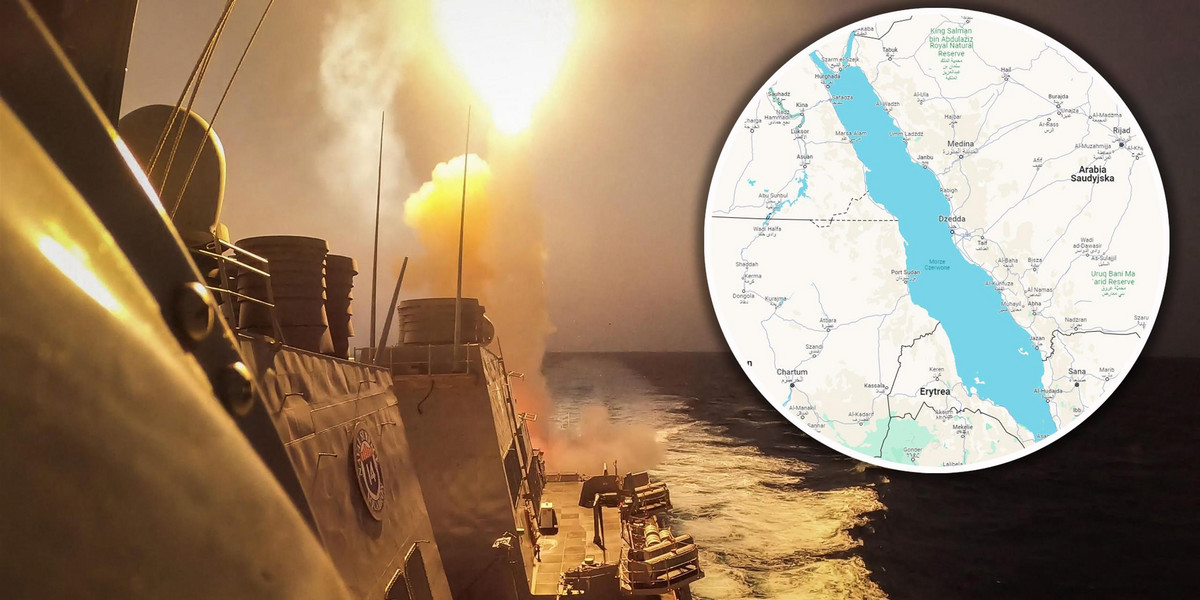 Jemen. Amerykański okręt wojenny zaatakowany na Morzu Czerwonym.