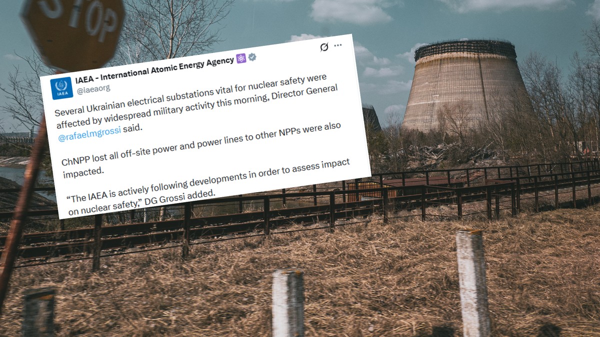 Elektrownia jądrowa w Czarnobylu utraciła zasilanie przez ataki Rosji. MAEA alarmuje