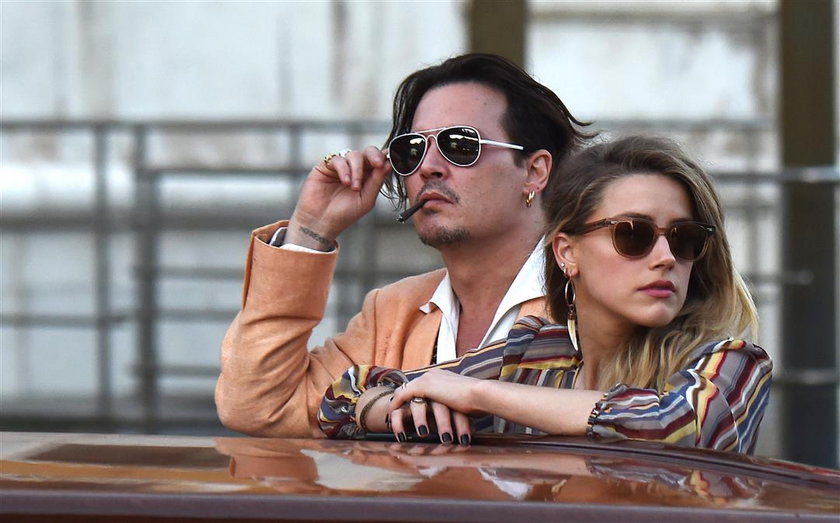 Johnny Depp z żoną 