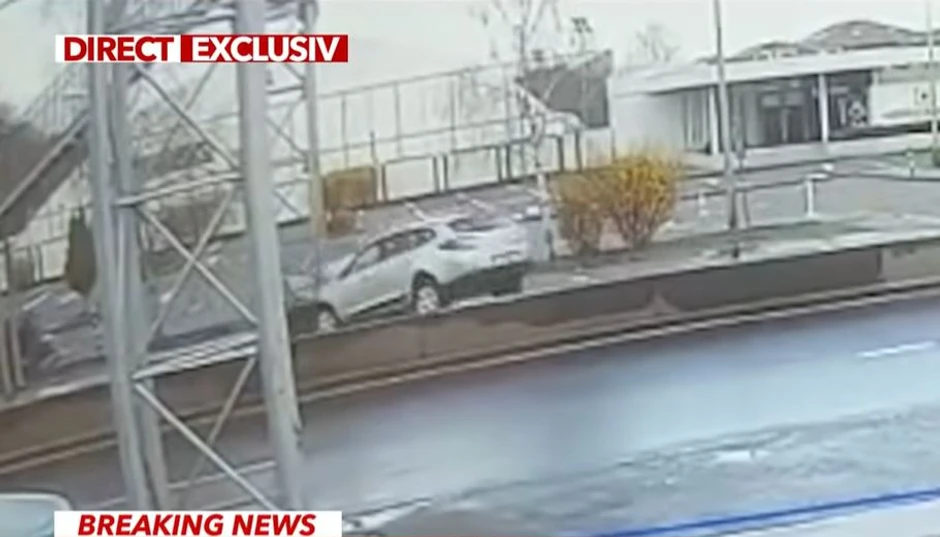 Auto nakon udara u stub