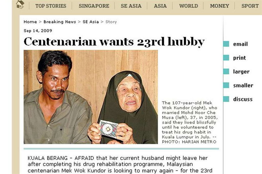 Ma 107 lat i... szuka męża