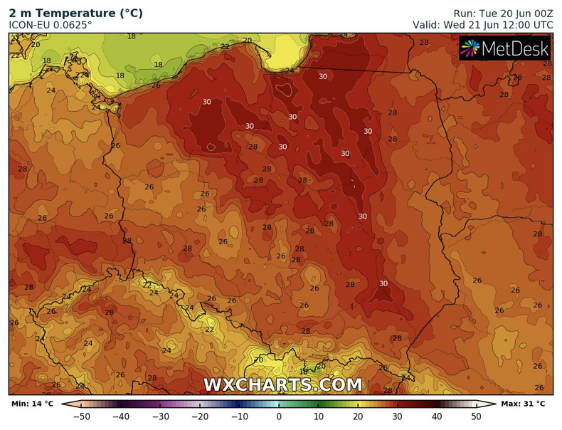 Upały nie ustąpią. Temperatura znów zacznie sięgać co najmniej 30 st. C