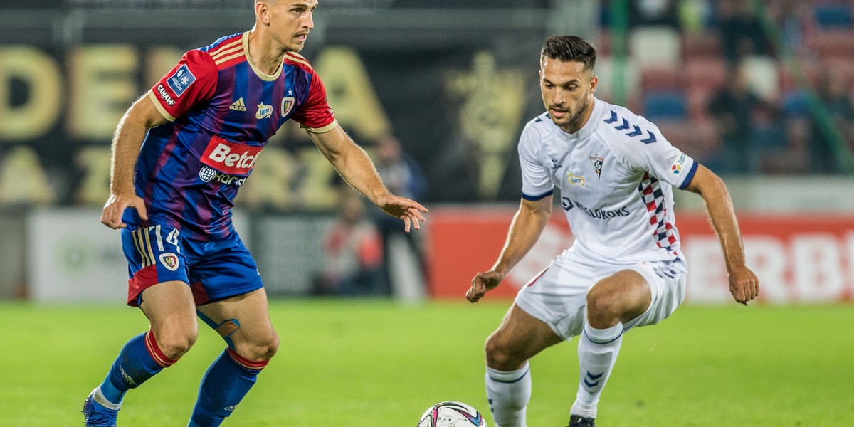 Pilka nozna. PKO Ekstraklasa. Gornik Zabrze - Piast Gliwice. 28.08.2021