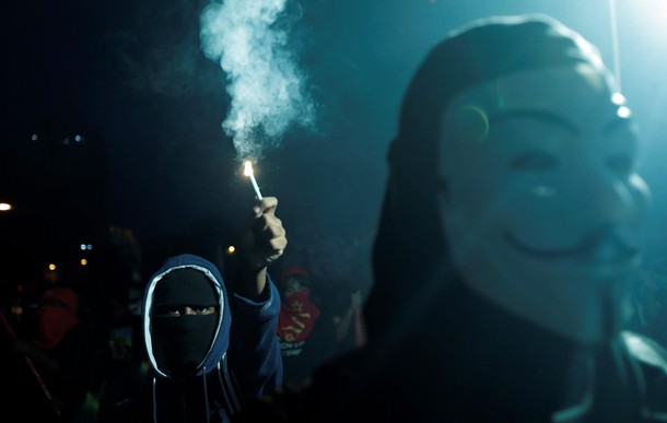 Anti-government demonstrators attend a protest on the Rio de Janeiro state economic crisis and again