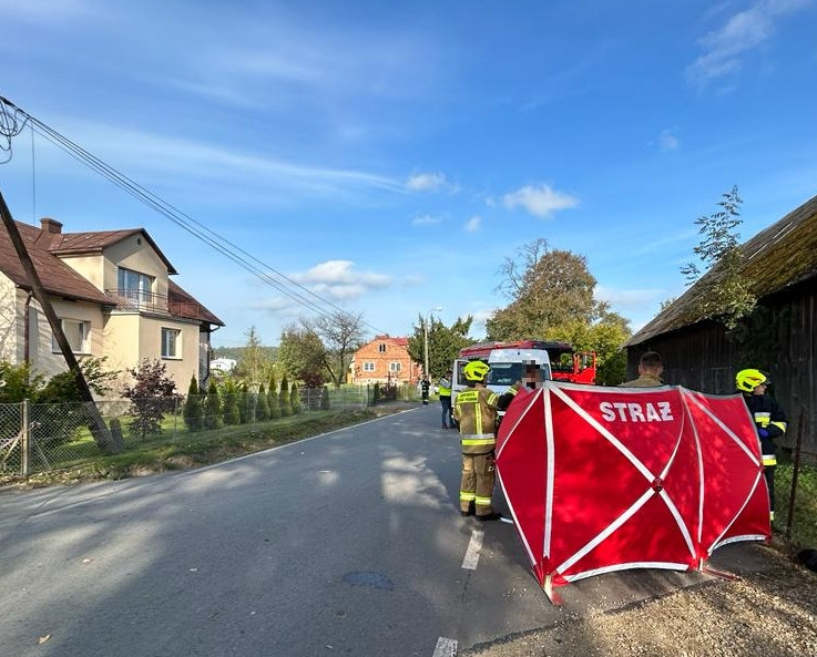 Wypadek w Humniskach na Podkarpaciu