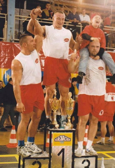 Jarosław Dymek, Mariusz Pudzianowski i Lubomir Libacki.