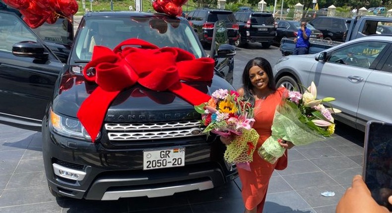 Nana Aba Anamoah receives Range Rover as birthday gift 