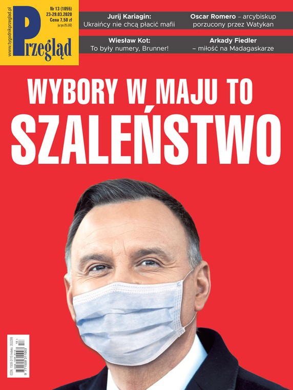 Okładka tygodnika "Przegląd"