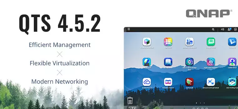 QNAP wydał QTS w wersji 4.5.2. Usprawnia wirtualizację i kompresję danych