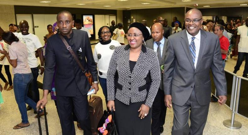 The President's wife, Mrs Aisha Buhari arrives the United States on Thursday, August 4, 2016