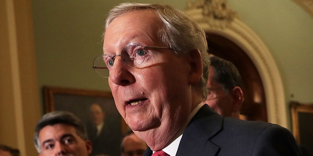 Mitch McConnell can't believe he's being asked about voter fraud in election Trump won