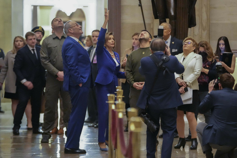 Członkowie Kongresu podczas wizyty prezydenta Ukrainy