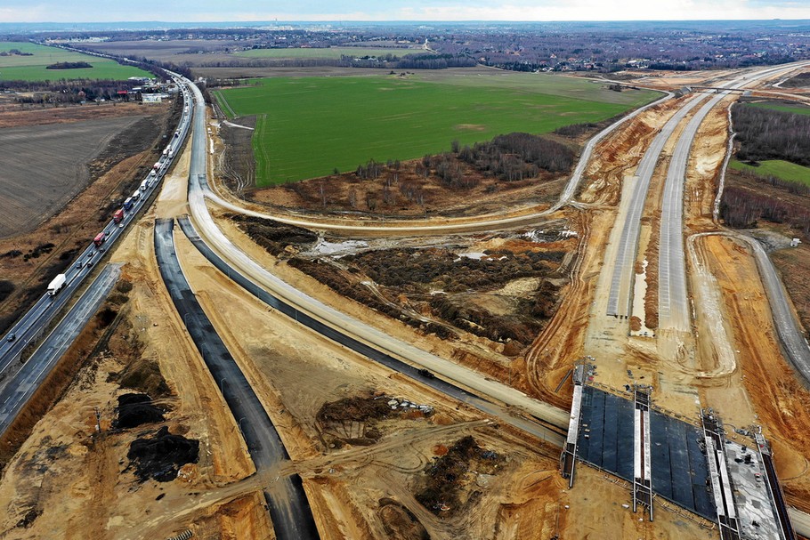 Budowa obwodnicy Częstochowy (marzec 2019 r.)