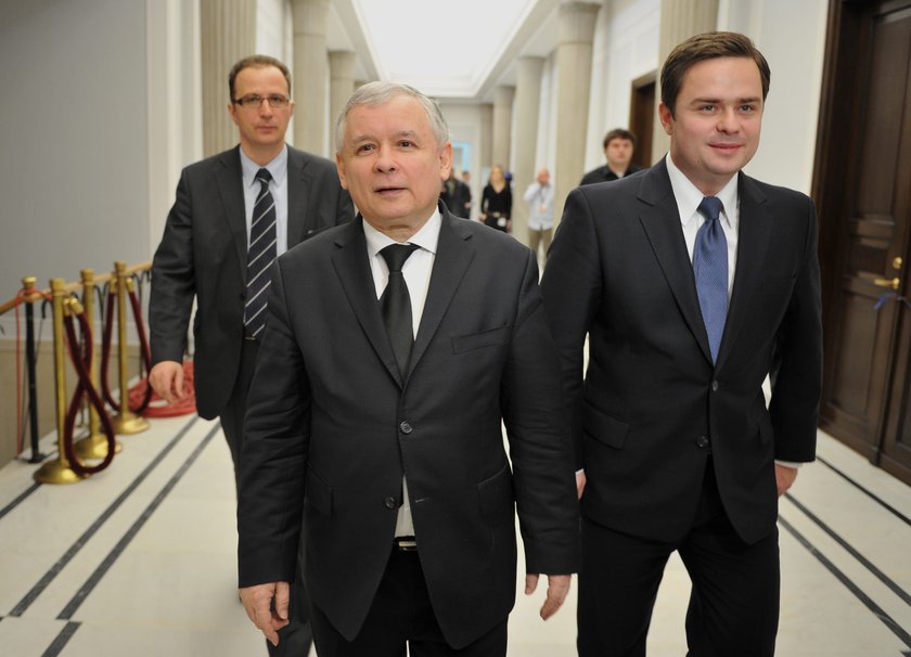 Adam Hofman i Jarosław Kaczyński 