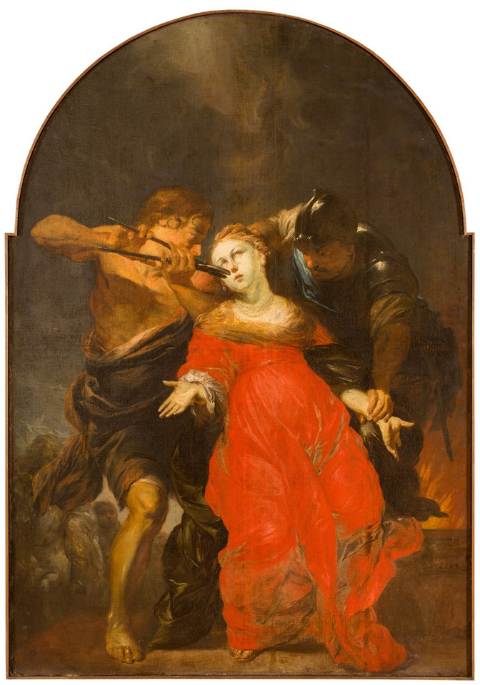 Michael Willmann, "Męczeństwo św. Apolonii" (ok.1664)