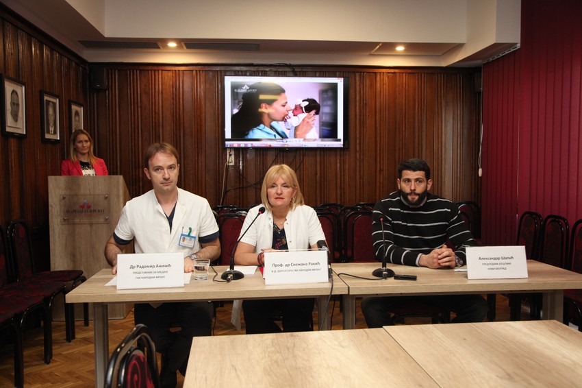 Dr Radivoje Aničić, dr Snežana Rakić i Aleksandar Šapić