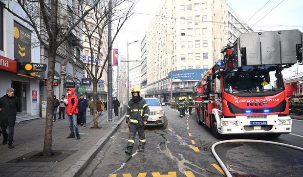 Požar u hotelu na terazijama