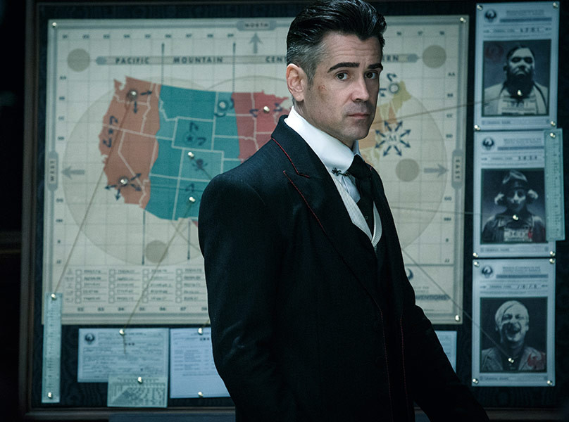 Colin Farrell jako Percival Graves w filmie "Fantastyczne zwierzęta i jak je znaleźć" (2016)