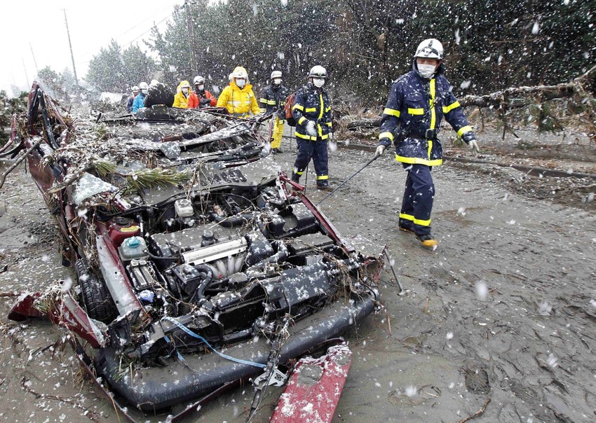 Napore spasilaca u Sendaiju otezava sneg