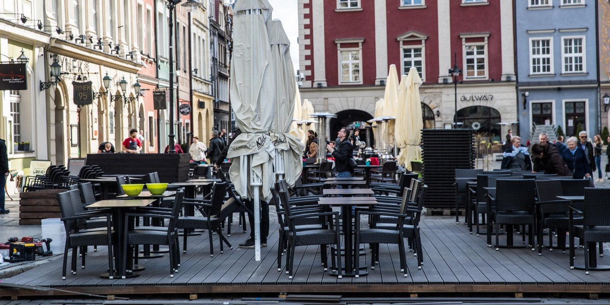 Ruszył sezon na ogródki gastronomiczne w Poznaniu