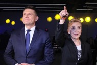 Ryszard Petru i Joanna Scheuring-Wielgus