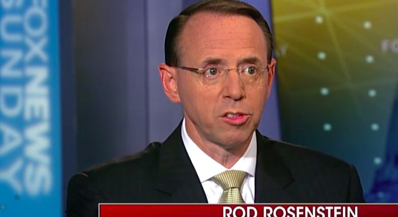 Deputy Attorney General Rod Rosenstein.