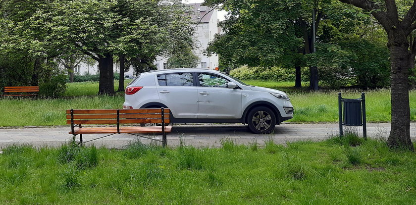 Zielona Łódź! Pomylili park z parkingiem?