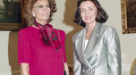 Jolanta Kwaśniewska i Sofia Loren, rok 1989