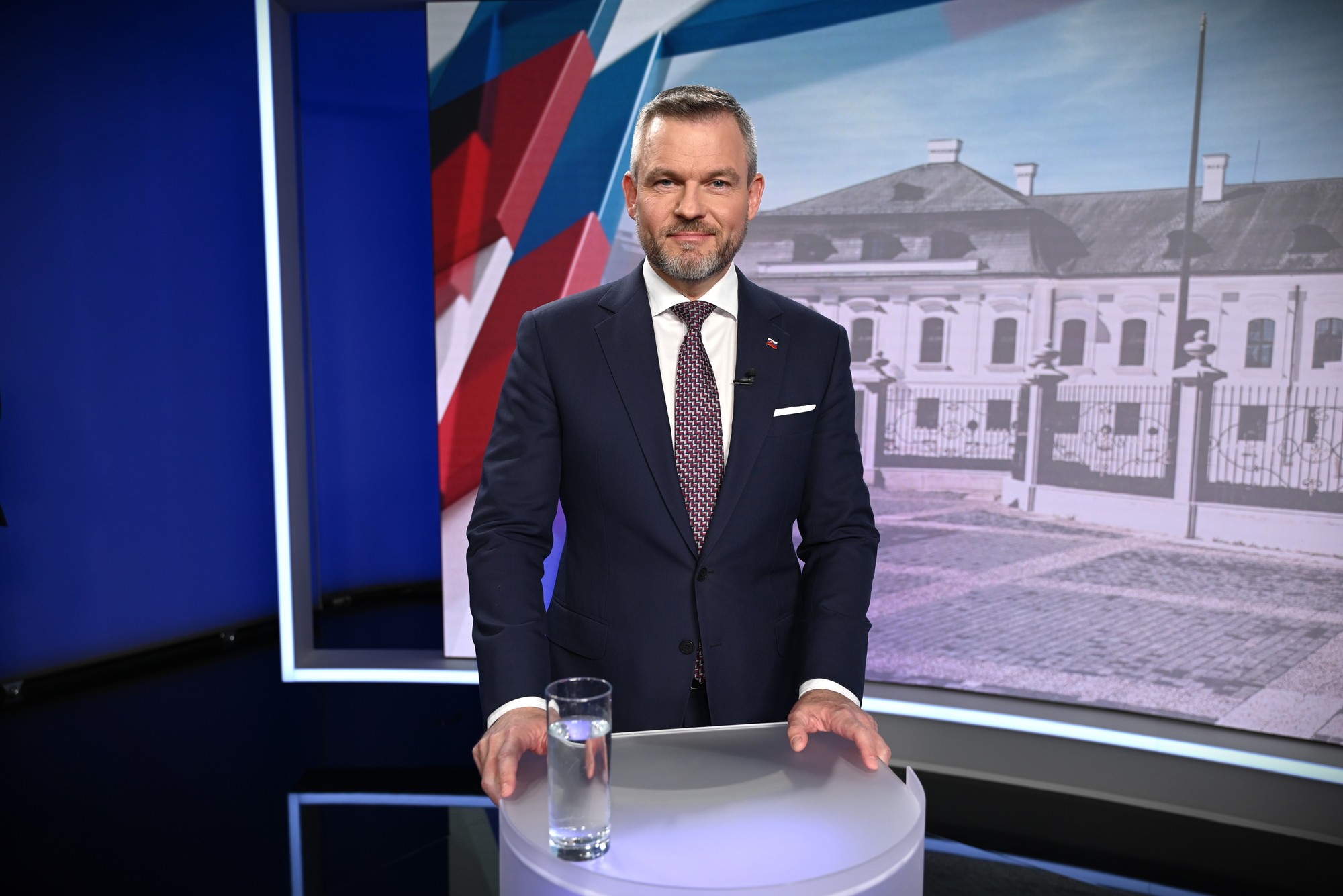 Peter Pellegrini počas predvolebnej diskusie.