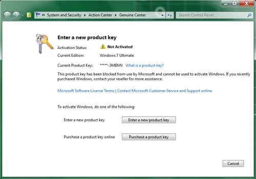 Windows 8 zadebiutuje również z nowym centrum legalności, które ma dostarczać więcej informacji na temat statusu aktywacji systemu.