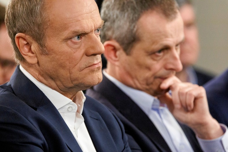 Od lewej: Donald Tusk i Zdzisław Gawlik