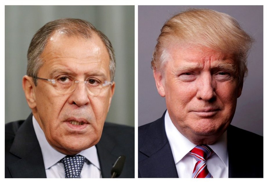 Trump and Russian Foreign Minister Sergei Lavrov.