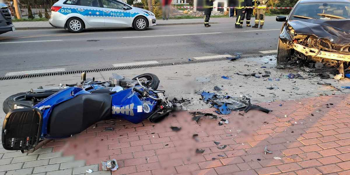 W wypadku w Stróży zginął 44-letni motocyklista, który był policjantem z komendy w Kraśniku.