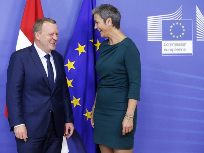 Lars Lokke Rasmussen i Margrethe Vestager