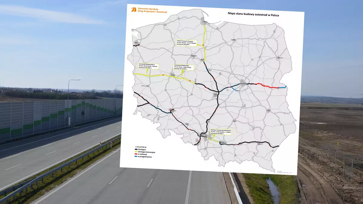 Budowa sieci autostrad w Polsce jest już na ukończeniu