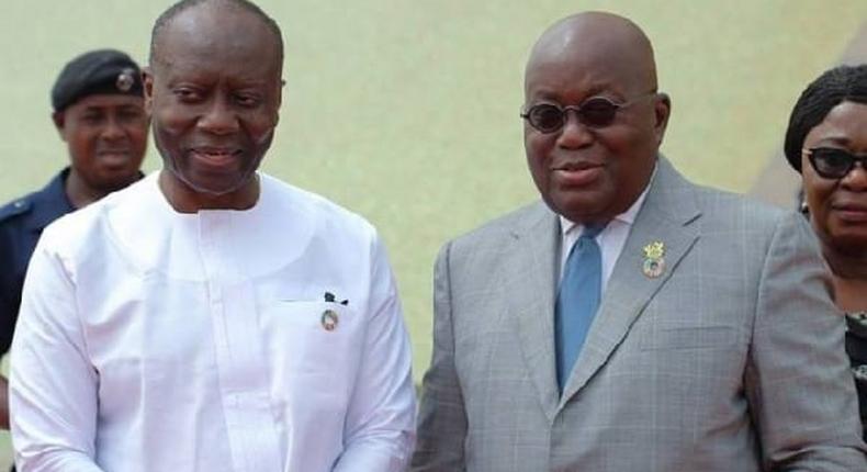 President Akufo-Addo and Ghana's Finance Minister, Ken Ofori Atta