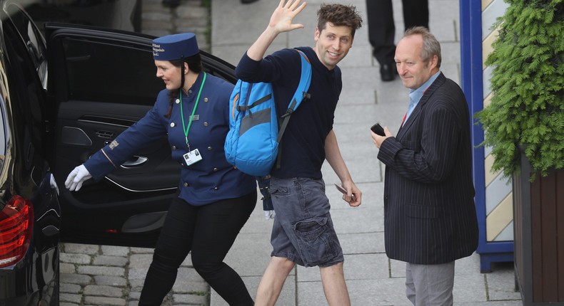 Sam Altman arrives at the Hotel Taschenbergpalais Kempinski Dresden for the 2016 Bilderberg Group conference on June 9, 2016, in Dresden, Germany.Sean Gallup/Getty Images