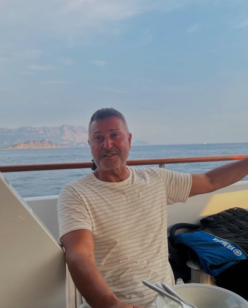 Vesna i Đole Đogani na jahti