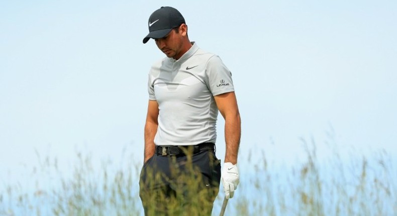 Jason Day, pictured on June 15, 2017, has been eliminated from the US Open after a suprisingly weak performance