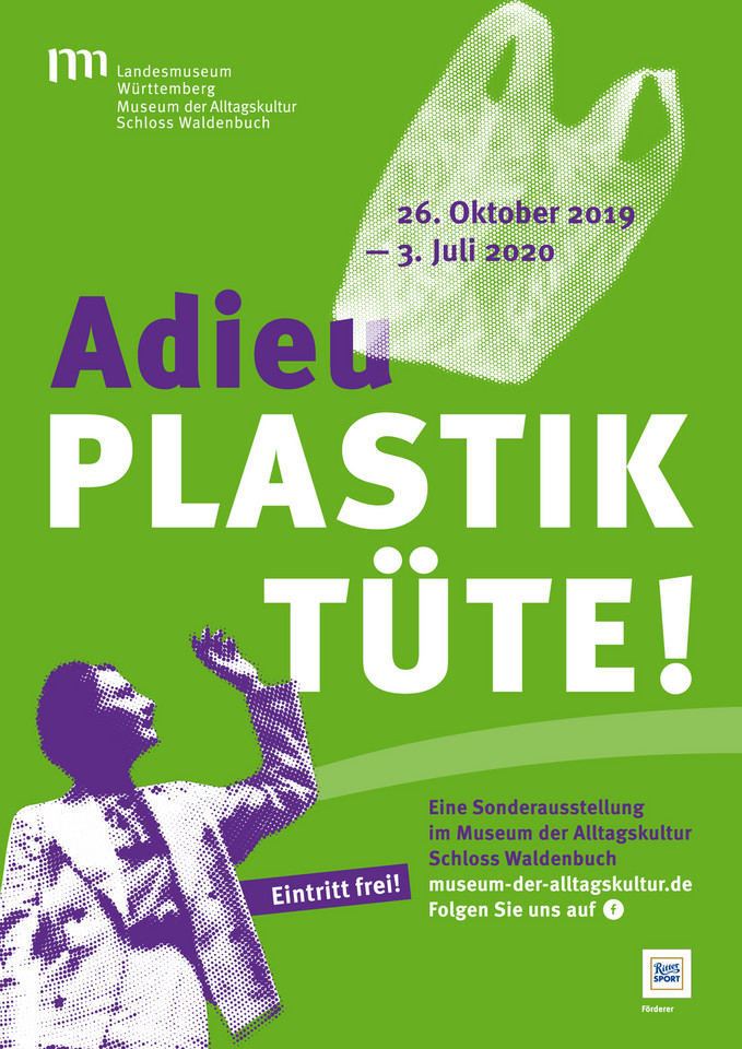 Plakat wystawy "Adieu Plastiktüte!"