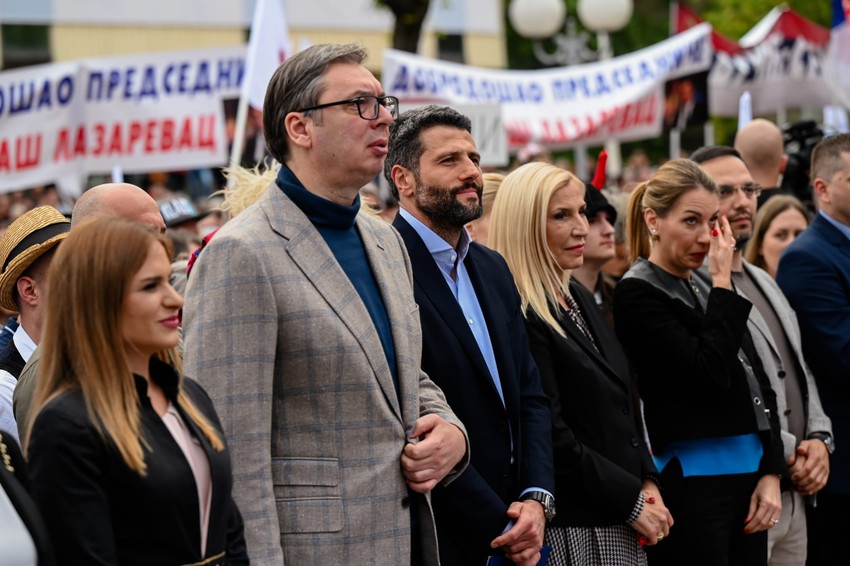Miting koalicije "Aleksandar Vučić — Beograd sutra"